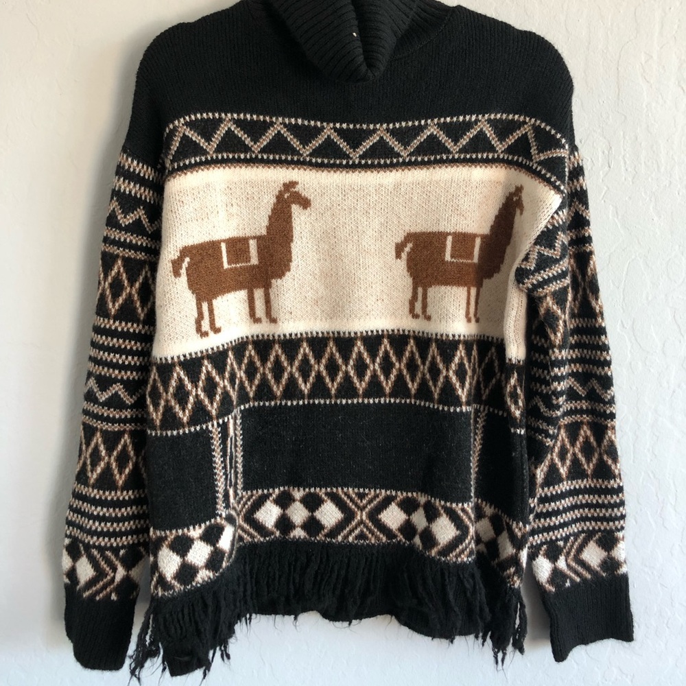 Zara Camel turtle neck sweater
